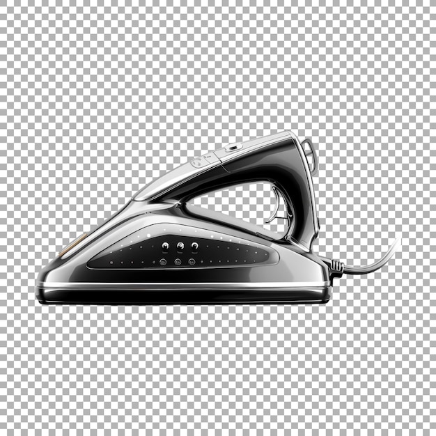 PSD steam iron on transparent background ai generated