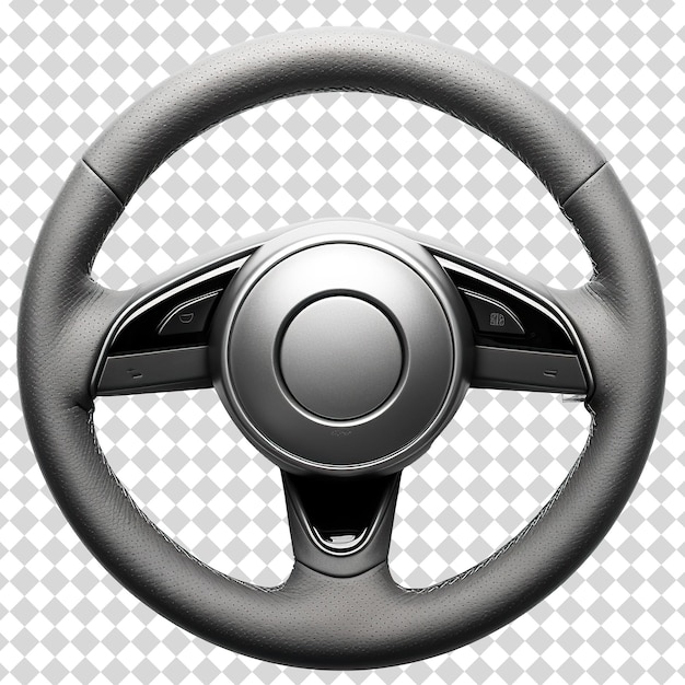 A steering wheel Isolated on transparent background PSD file format