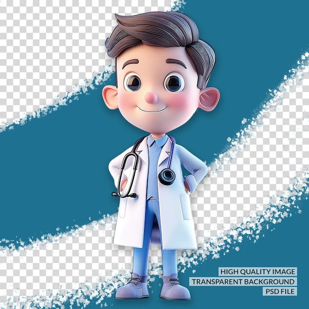 stethoscope 3D PNG clipart transparent isolated background