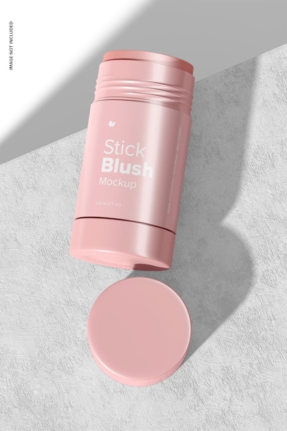 Stick Blush Mockup, Top View