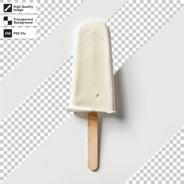 a stick of ice cream with the word ice cream on it