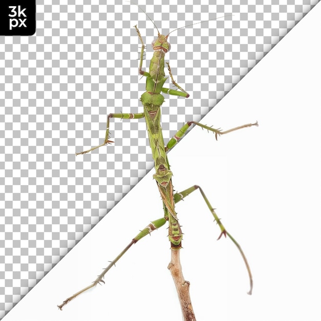 Stick Insect Isolated on Transparent Background