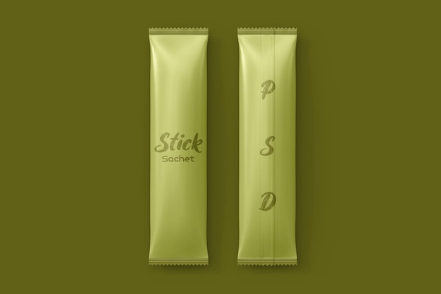 Stick sachet mockup