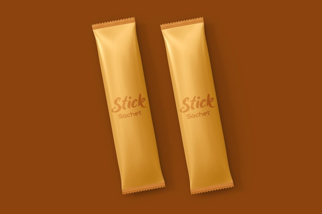 Stick sachet mockup