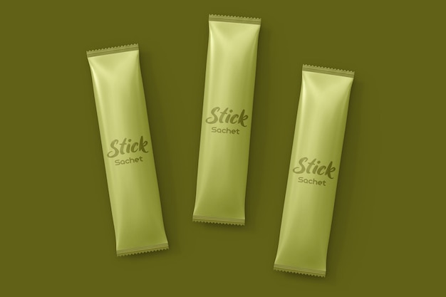 Stick sachet mockup