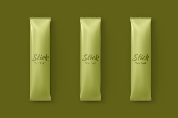 Stick sachet mockup