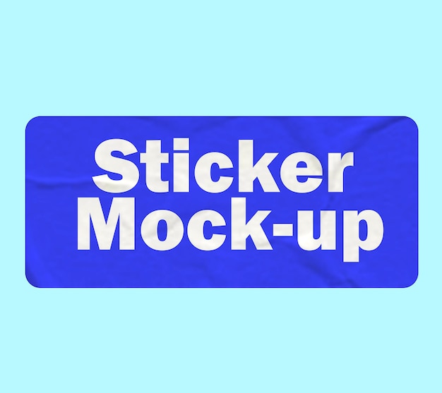 Sticker Mockup design PSD Template