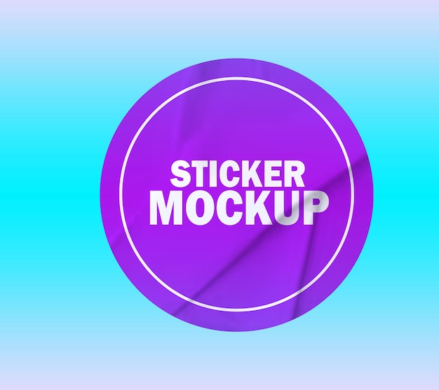 Sticker Mockup Design