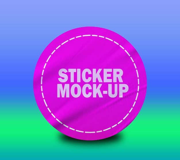 Sticker Mockup Design