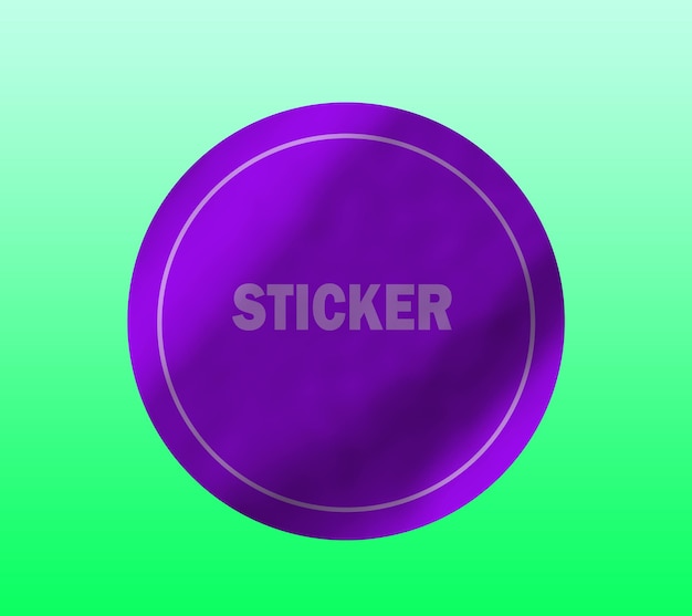 Sticker Mockup Design