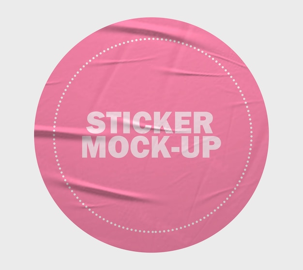 Sticker Mockup Design