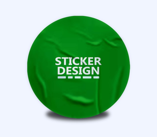 PSD sticker mockup psd template