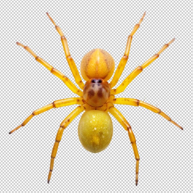 A sticker template with top view of a spider isolated