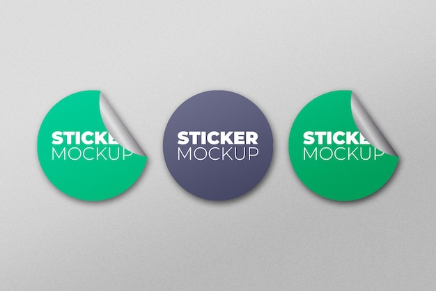 Stickers mockup