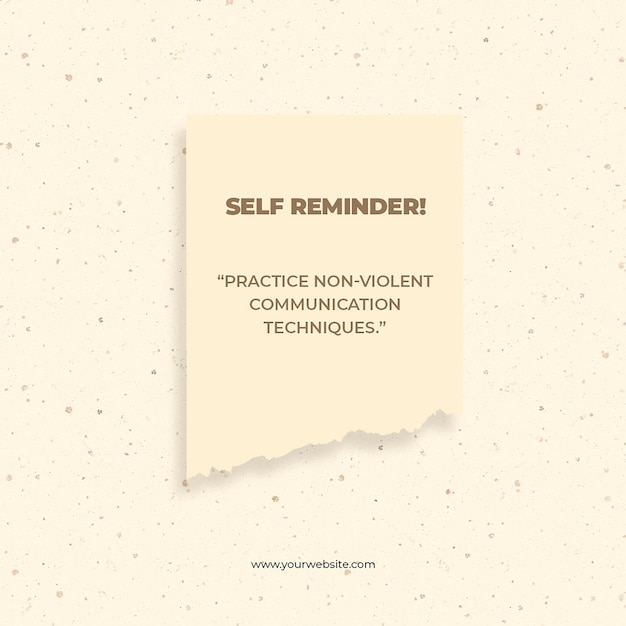 PSD sticky memories reminders on instagram post template