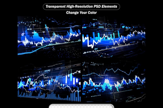 Stock market or forex trading graph in futuristic concept suitable for financial investment