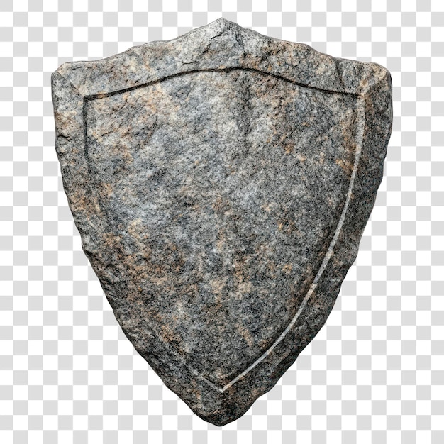 Stone shield rustic design