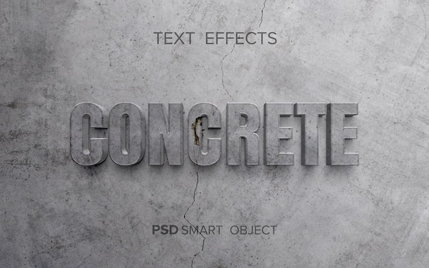 Stone structure text effect