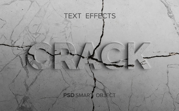 Stone structure text effect