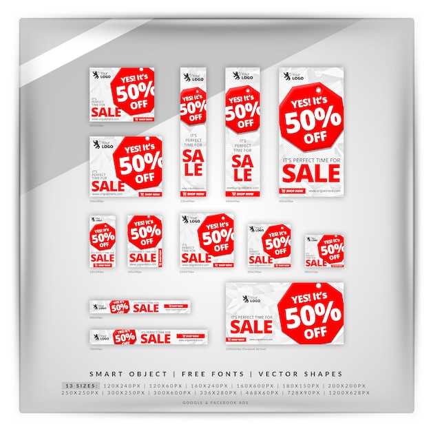 STOP Sale Google Banner Set