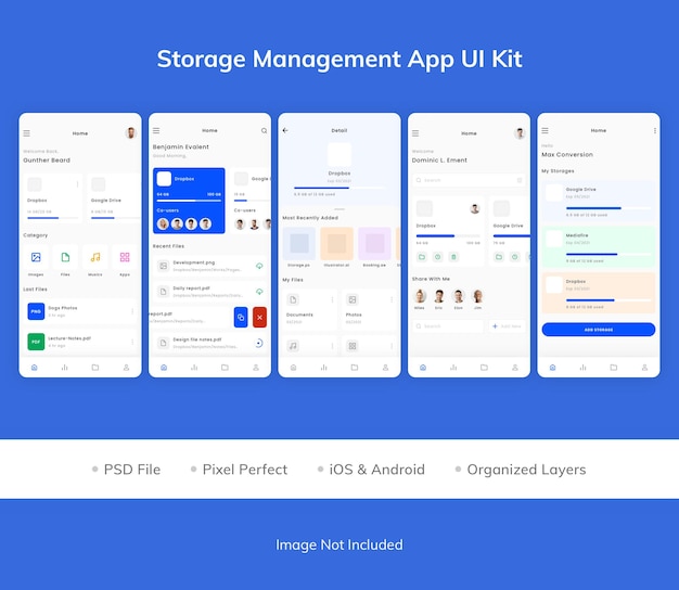 Storage Management App UI Kit