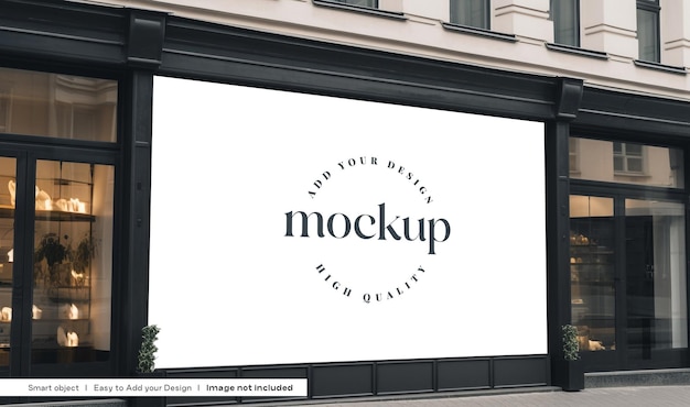 Store Branding Facade Mockup