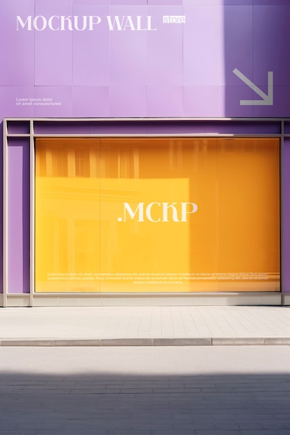 Store exterior mockup design