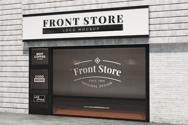 Storefront business exterior front view