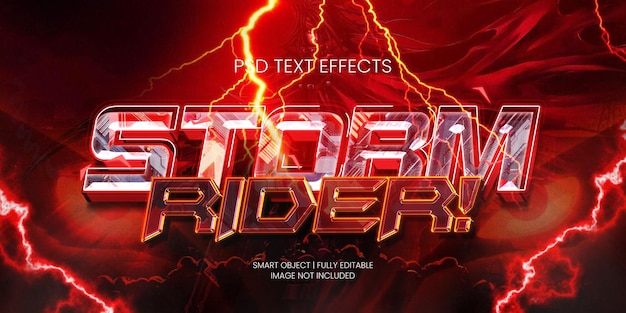 STORM RIDER TEXT EFFECT