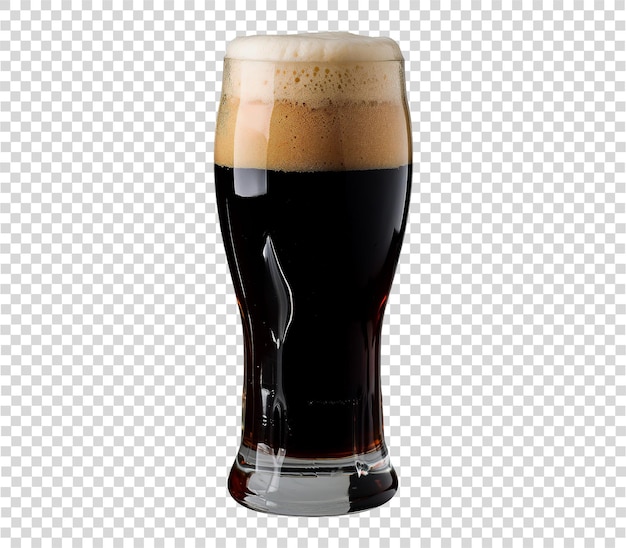 PSD stout glass on transparent background