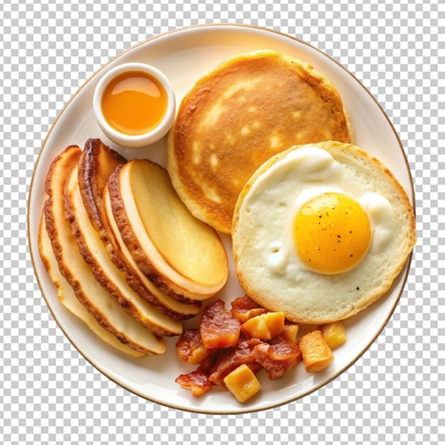 PSD straditional full american breakfast eggs