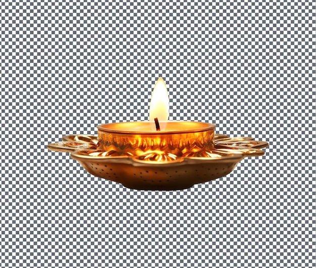 Strange Floating Diya isolated on transparent background