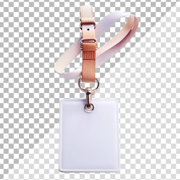 PSD strap employee card on transparent background