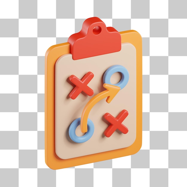 Strategy Clipboard 3D Icon