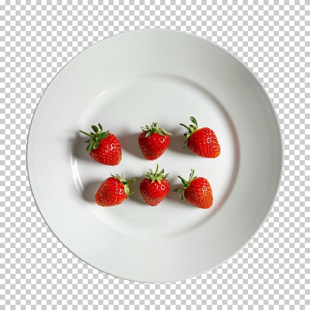 Strawberry fruit isolated on transparent background