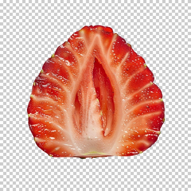 Strawberry fruit isolated on transparent background