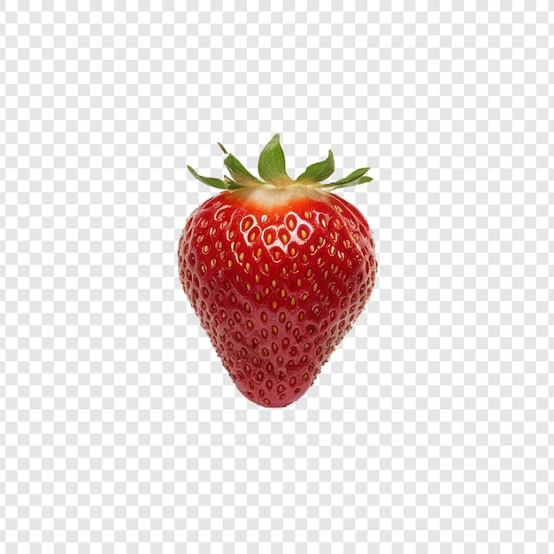 PSD strawberry fruit on transparent background