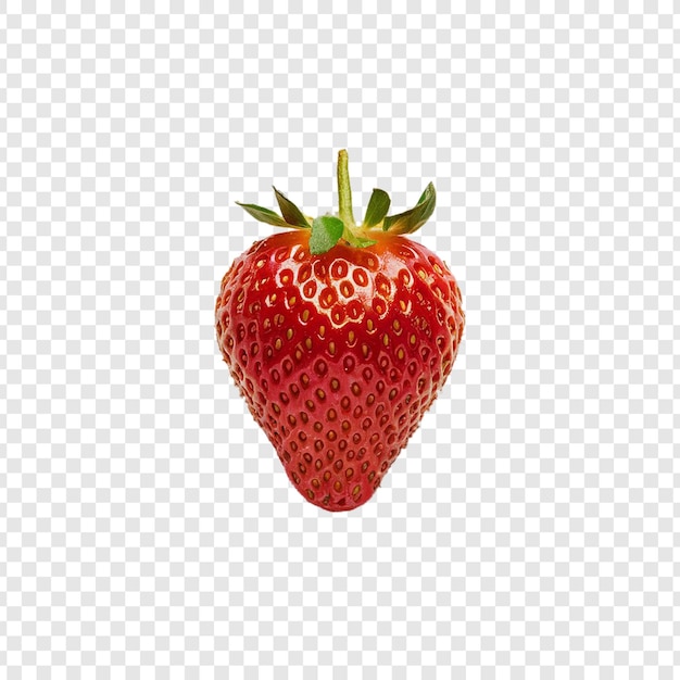 PSD strawberry fruit on transparent background