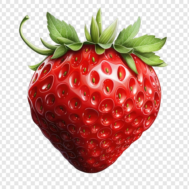 PSD strawberry isolated style png with white background illustration generative ia