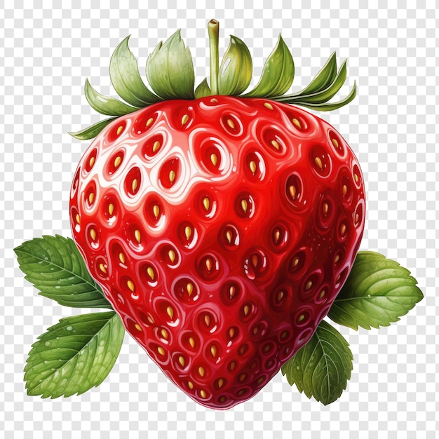 PSD strawberry isolated style png with white background illustration generative ia