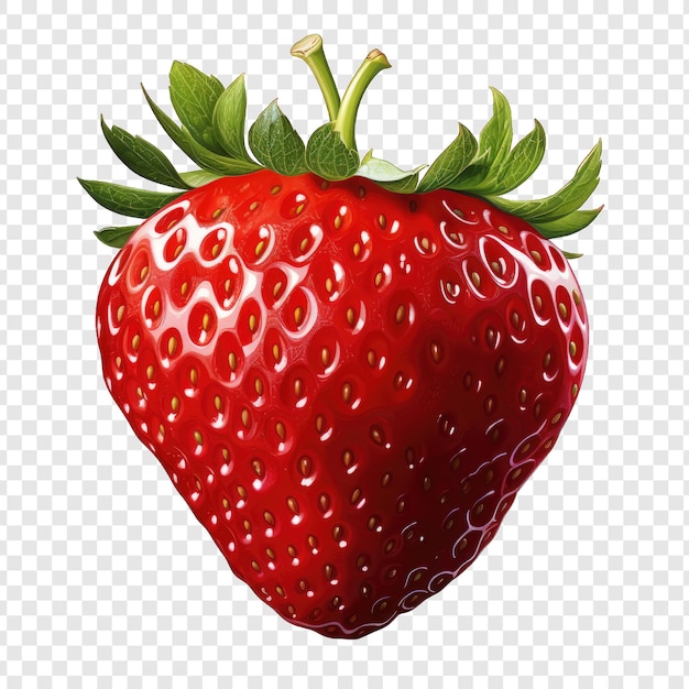 PSD strawberry isolated style png with white background illustration generative ia