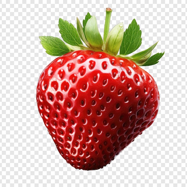 PSD strawberry isolated style png with white background minimalist generative ia