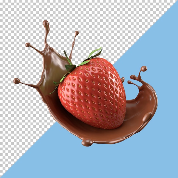 Strawberry milk splash isolated pack liquid or Yogurt splash Include clipping path 3d illustration