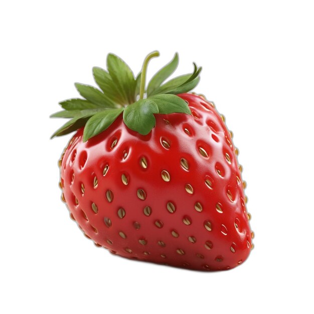 PSD strawberry psd on a white background