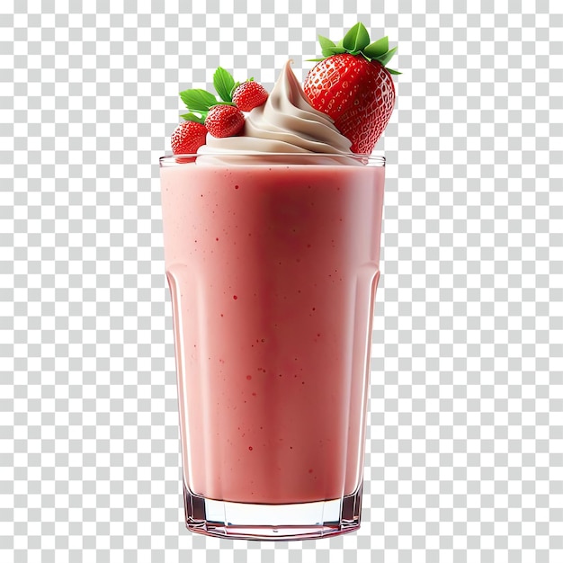 strawberry smoothie transparent background