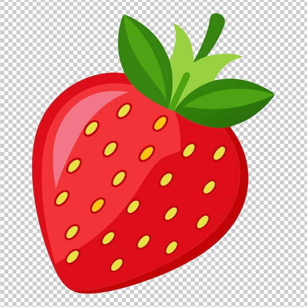 Strawberry vector on transparent background