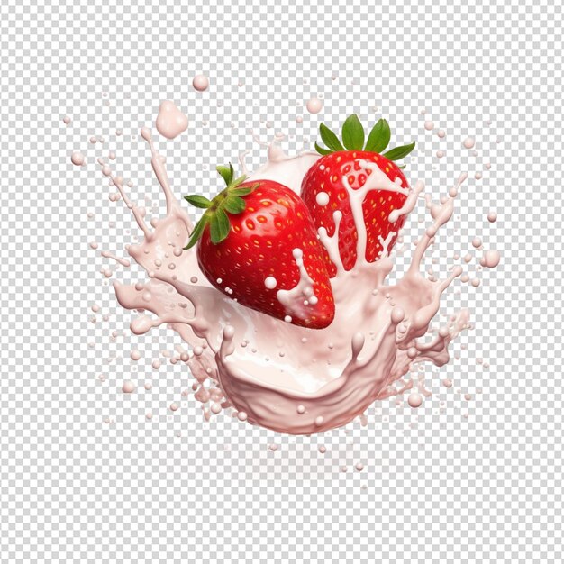 strawberry on white background