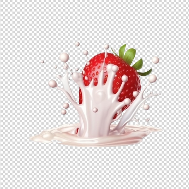 strawberry on white background