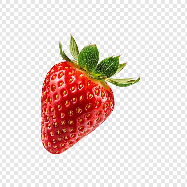 a strawberry with the word strawberry on it