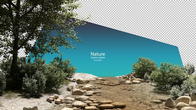 streams and riverside plants stream environment clipping path